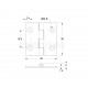 NICKEL PLATED BRASS FLAT HINGE 30x30 ITALY